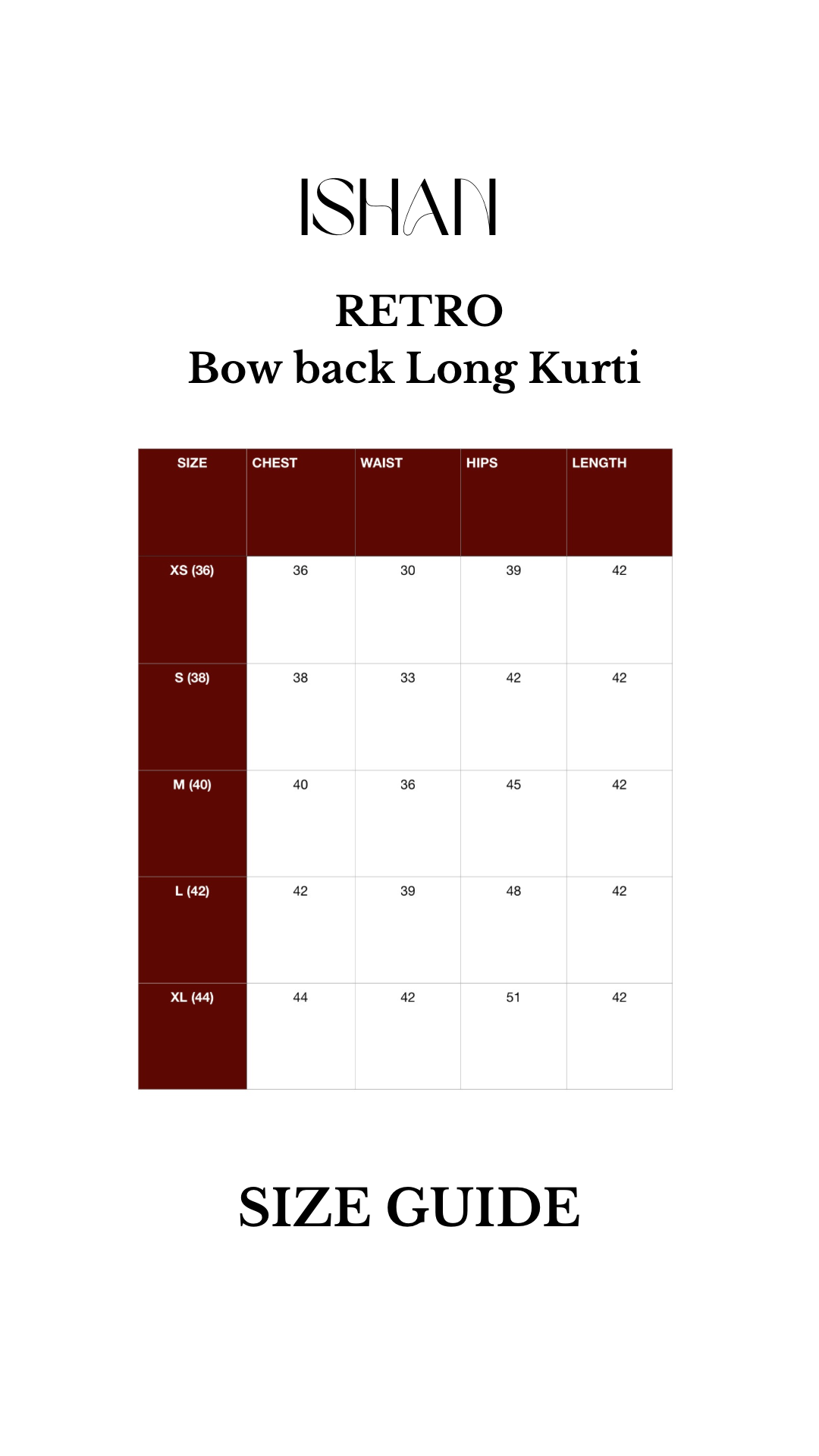 RETRO - White Bow Back Long Kurti