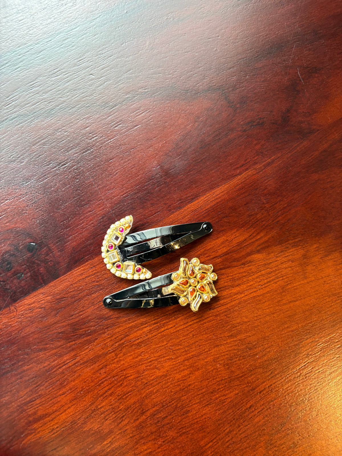 Sun x Moon inspired Variegated Hair Clip - Pair