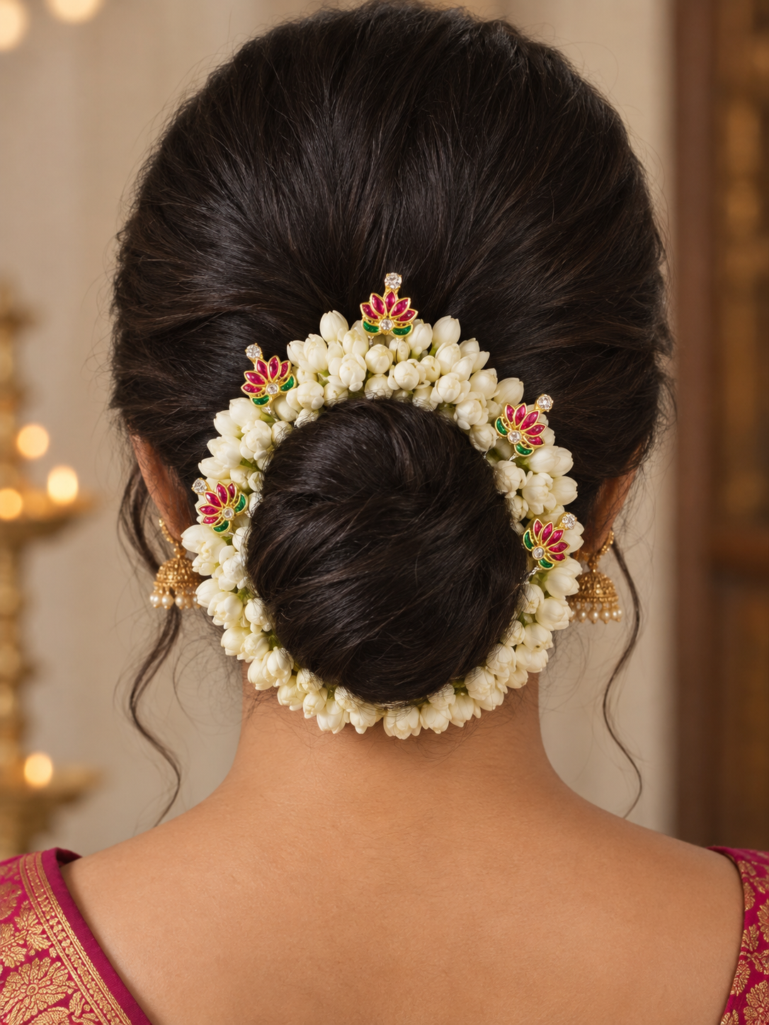 Lotus Flower Bun Pins - Pack of 5