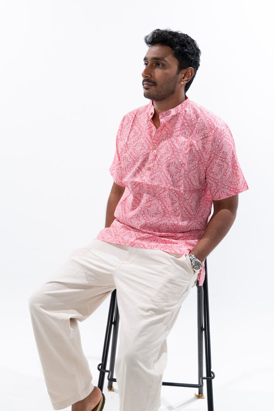 Rosemilk Pink Cotton Kurta