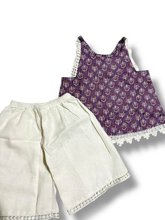 KEYA - Thistle Floral Cotton Top & Shorts