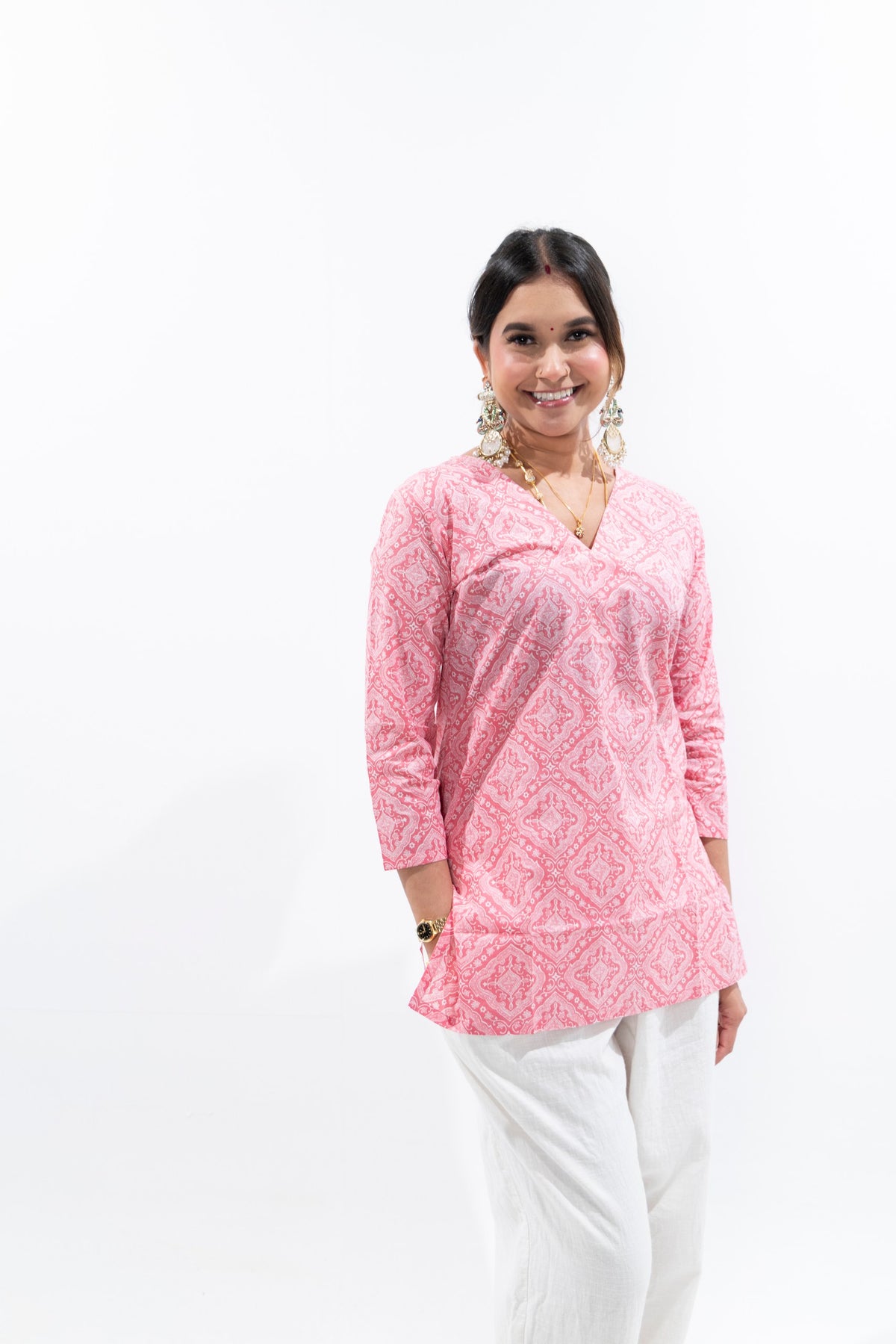 Rosemilk Cotton Kurti
