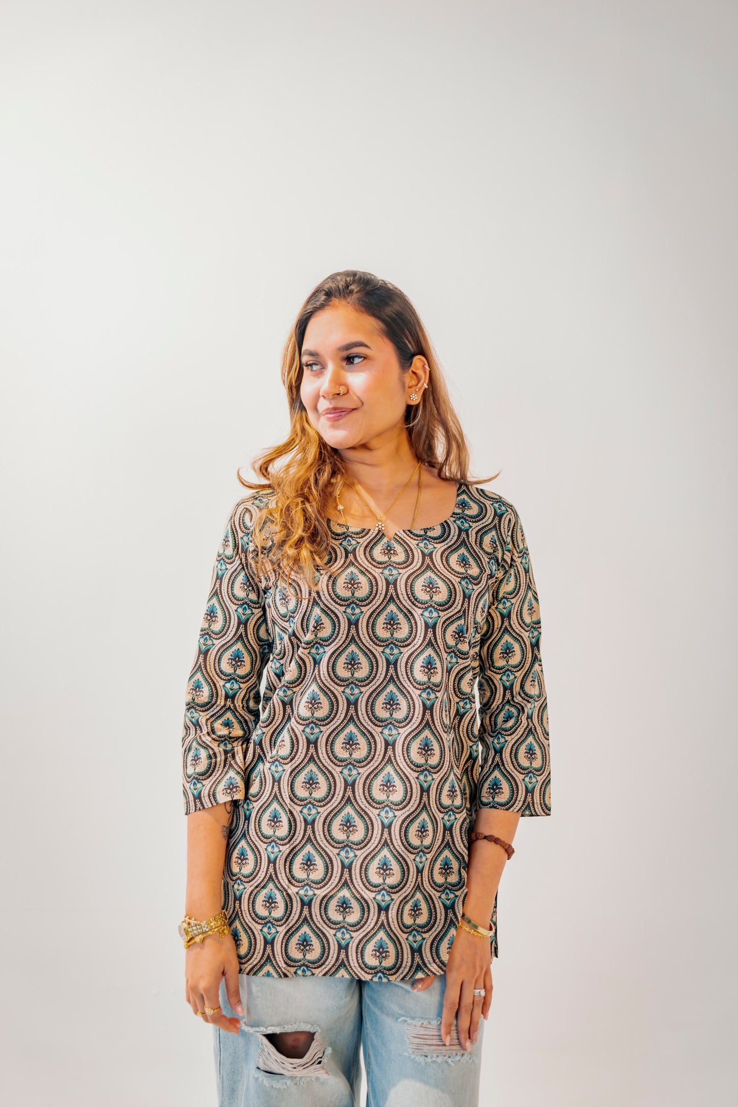 Kurti #1 - Cotton Short Top