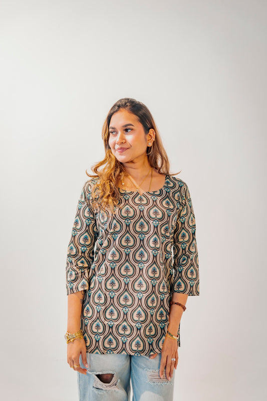 Kurti #1 - Cotton Short Top