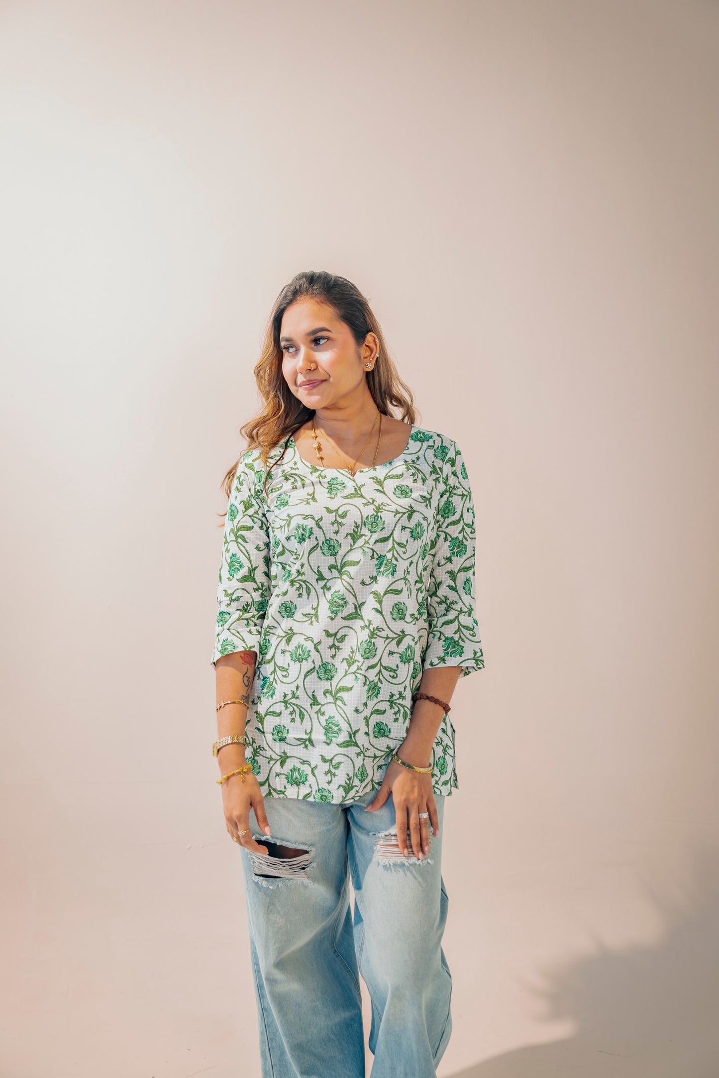 Kurti #5 - Cotton Short Top
