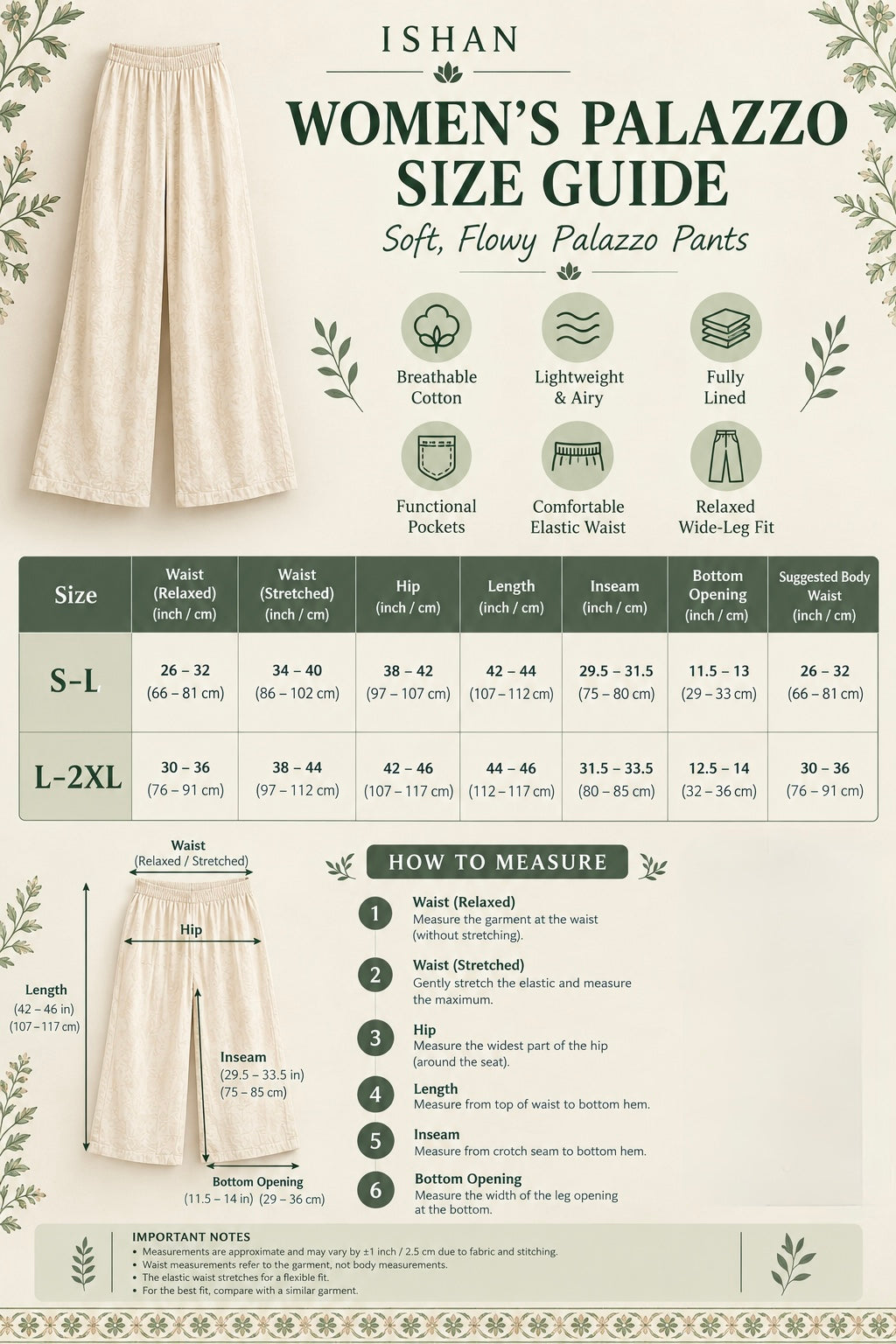 LEHARA - Palazzo Pants